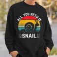 Alles Was Du Brauchst Ist Schnecke Sweatshirt Geschenke für Ihn