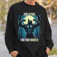 Alpha Male Wolf Grindset Sigma Male Werewolf Meme Sweatshirt Geschenke für Ihn