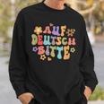 Auf Deutsch Bitte Lustige Deutsche Lehrerin German Sweatshirt Geschenke für Ihn