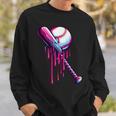 Baseball Bat For Boys Baseball Sprinkle Drip For Men Sweatshirt Gifts for Him