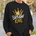 Birthday King With Crown Birthday Party Sweatshirt Gifts for Him