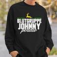 Blutgruppe Johnny Positiv Sweatshirt Geschenke für Ihn