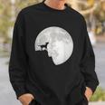 Bull Terrier Dog Portrait Dog Portrait Moon Sweatshirt Geschenke für Ihn