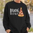 Buon Natale Christmas Italy Pizza Sweatshirt Geschenke für Ihn