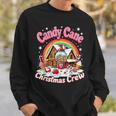 Candy Cane Christmas Crew House Candy Security Candyland Sweatshirt Gifts for Him