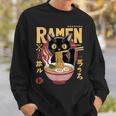 Cat Ramen Noodle Japanese Anime Manga Ramen Kawaii Cat Sweatshirt Gifts for Him