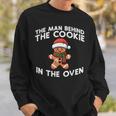 Christmas Pregnancy Man Behind Cookie Oven Xmas Husband Men Sweatshirt Gifts for Him