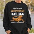 Damen Bartagamen Sachen Ist So Ein Bartagame Ding Bartagame Mit-Ausschnitt Sweatshirt Geschenke für Ihn