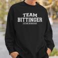 Damen Team Bittinger Stolzer Familiennachname Nachname Geschenk Mit-Ausschnitt Sweatshirt Geschenke für Ihn