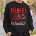 With Darts Quote Ruhe Der Meister Wirft Sweatshirt Geschenke für Ihn