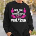 Diese Frau Isterrückt Genug Die Bestn Kollegen D Kollege Sweatshirt Geschenke für Ihn