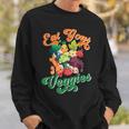 Eat Your Cute Veggies Kawaii Toddler Vegan Farmer Vegetable Sweatshirt Gifts for Him