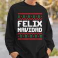 Felix Navidad Felix Name Day Xmas Sweatshirt Geschenke für Ihn