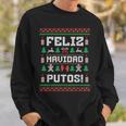 Feliz Navidad Putos Mexican Christmas Sweater Sweatshirt Gifts for Him