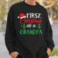 First Christmas As A Grandpa Christmas New Grandpa Sweatshirt Gifts for Him
