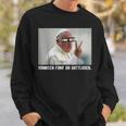 Fünf Bier Römisch Fünf Du Gottloser Gottloser Pope German Sweatshirt Geschenke für Ihn