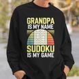 Grandpa Sudoku Sweatshirt Geschenke für Ihn