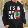 It's In My Dna Lebanon Flag Fingerprint Sweatshirt Geschenke für Ihn