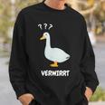 Ganserwirrt Lustiges Gänse Goose Meme Wortspiel Sweatshirt Geschenke für Ihn