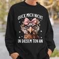 Guck Mich Nicht In Diesem Ton An Huhn Spruch Sweatshirt Geschenke für Ihn