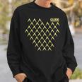 Guude Ribbed Abbelwoiglas Pattern Cider Bembel Hessen Sweatshirt Geschenke für Ihn