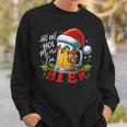 Ho Ho Hol Mir Mal Ein Bier Christmas Sweatshirt Geschenke für Ihn