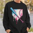 Ice Cream Drip Baseball Bat Home Plate With Sprinkles Drip Sweatshirt Gifts for Him