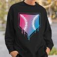 Ice Cream Home Plate Baseball Drip Sweatshirt Gifts for Him