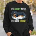 Ich Schlafe Nicht Ich Spare Energy Dachshund Sweatshirt Geschenke für Ihn