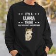 Ist So Ein Lama Ding Lustiger Spruch Lamas Sweatshirt Geschenke für Ihn