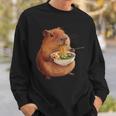 Kawaii Capybara Eating Ramen Noodles Anime Japanese Sweatshirt Gifts for Him