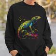 Lizard Lizard Colourful Colour Animal Favourite Animal Fan Sweatshirt Geschenke für Ihn