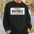 Martinez Last Name Puerto Rico License Plate Sweatshirt Geschenke für Ihn