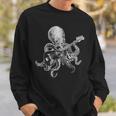Octopus Playing Bass Guitar For Dad Octopus Lover Sweatshirt Gifts for Him
