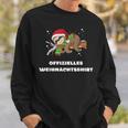 Offizielles Weihnachts Faultier Weihnachten Sweatshirt Geschenke für Ihn