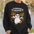 Penguin Hanukkah Menorah Happy Hanukkah Sweatshirt Geschenke für Ihn