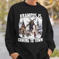 PerchtenFor The Krampus Run Legend Figure Kramperl T Krampus Sweatshirt Geschenke für Ihn