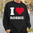 Red Heart I Love Robbie Sweatshirt Geschenke für Ihn