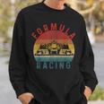 Retrointage Formula Racing Fan Silhouette Racing Car Formula Sweatshirt Geschenke für Ihn