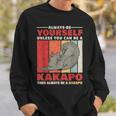 Sei Ein Kakapo New Zealand Parrot Slogan Sweatshirt Geschenke für Ihn