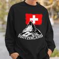 Switzerland Matterhorn Switzerland Alps Sweatshirt Geschenke für Ihn