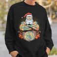 Tattoo Santa Biker Santa Claus Christmas Beer Belly Xmas Tank Top Sweatshirt Gifts for Him