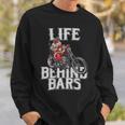Tattoo Santa Life Behind Bars Biker Santa Shirt Sweatshirt Gifts for Him