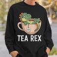 Tea Rex T-Rex Dinosaur Tyrannosaurus Sweatshirt Geschenke für Ihn