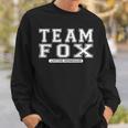 Team Fox Familienmitglied Nachname Reunion Crew Mitglied Geschenk Sweatshirt Geschenke für Ihn