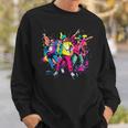 Urban Hip Hop Dancing Novelty Graffiti Graphic Sweatshirt Gifts for Him