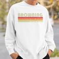 Browning Last Name Retrointage 80S Birthday Sweatshirt Geschenke für Ihn