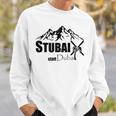 Cool Stubai Tal Statt Dubai Ski Mountains Piste Après-Ski Sweatshirt Geschenke für Ihn