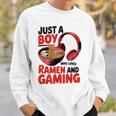 Just A Boy Who Loves Ramen And Gaming Sweatshirt Gifts for Him