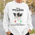 Meine Mäds Rufen An Aus Dem Weg Ich Muss Kühe Melken Cow S Sweatshirt Geschenke für Ihn